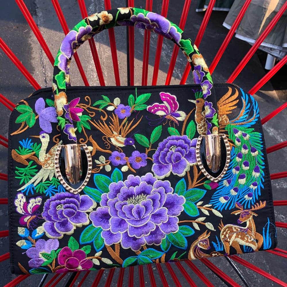 Artisan crossbody purse